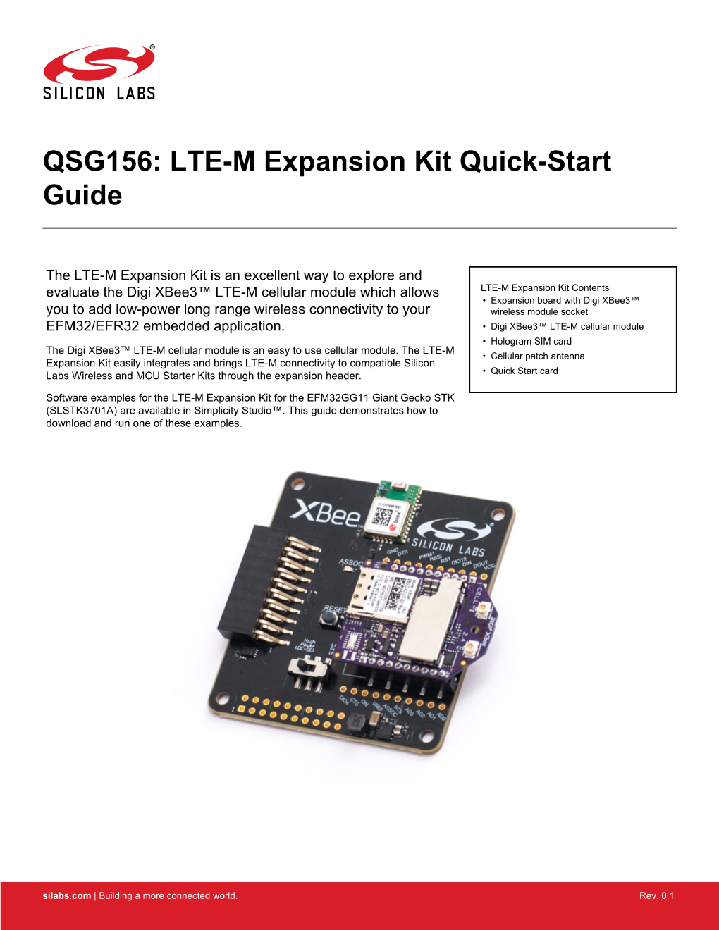 QSG156: LTE-M Expansion Kit Quick-Start Guide