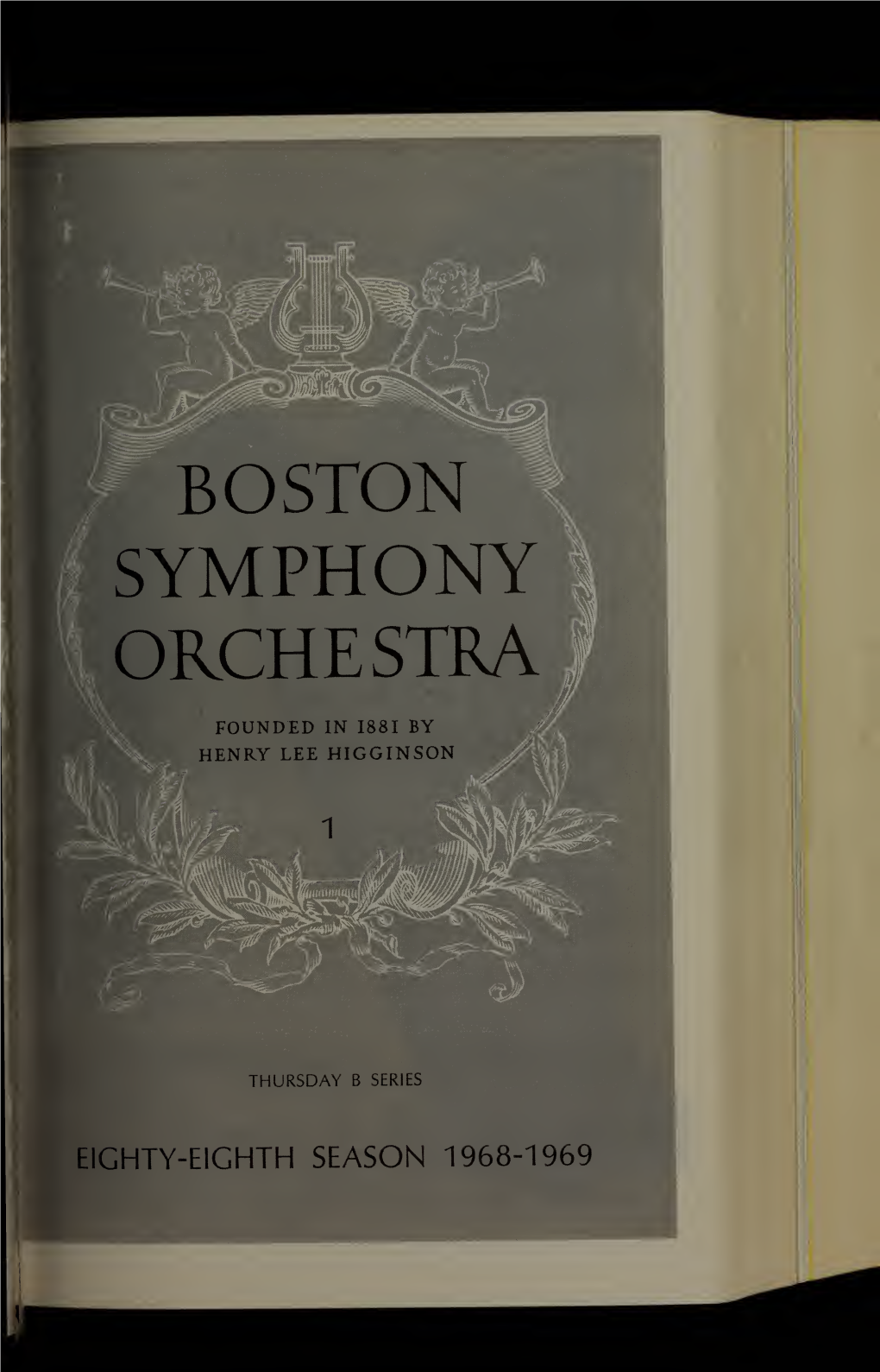 Boston Symphony Orchestra Concert Programs, Season 88, 1968-1969