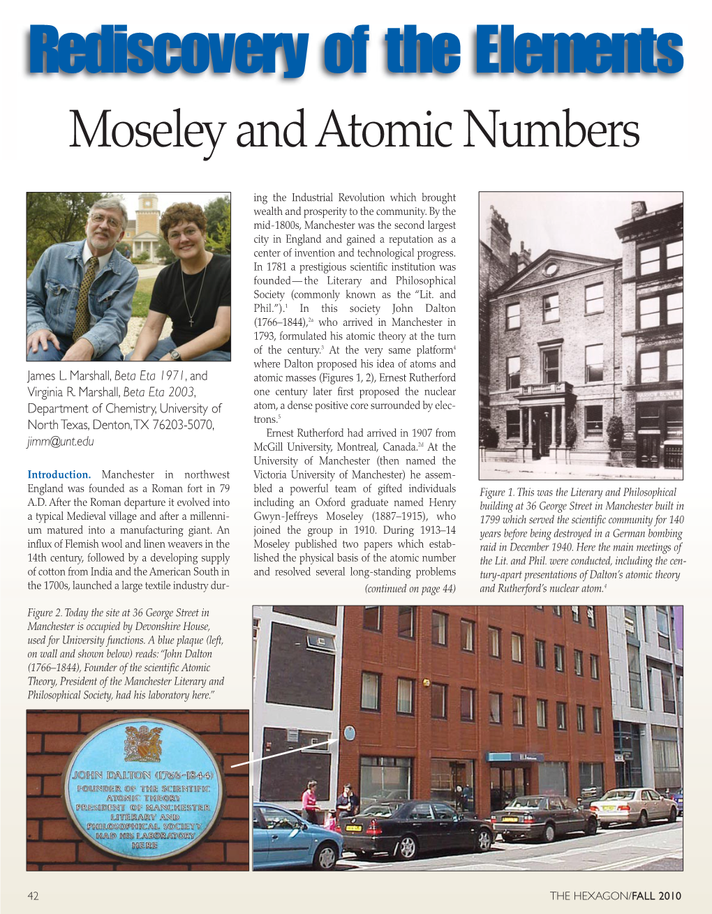 Moseley and Atomic Numbers