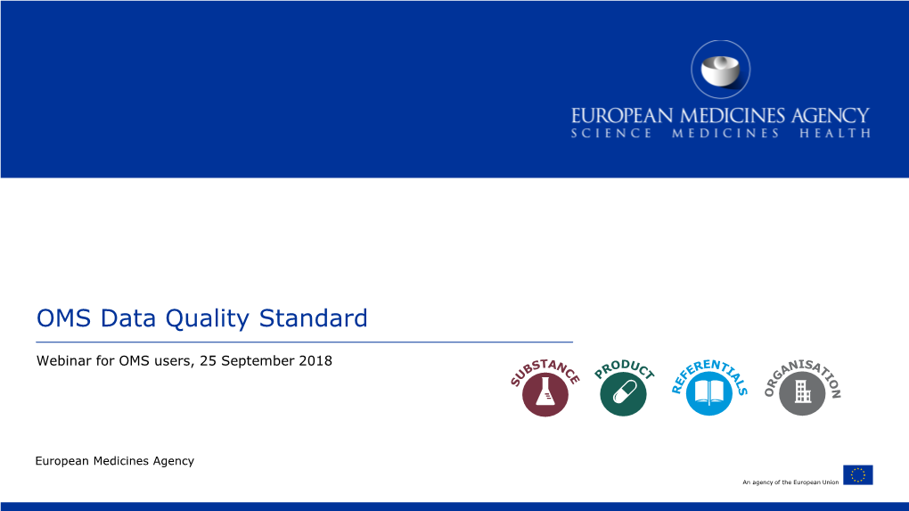 OMS Data Quality Standard