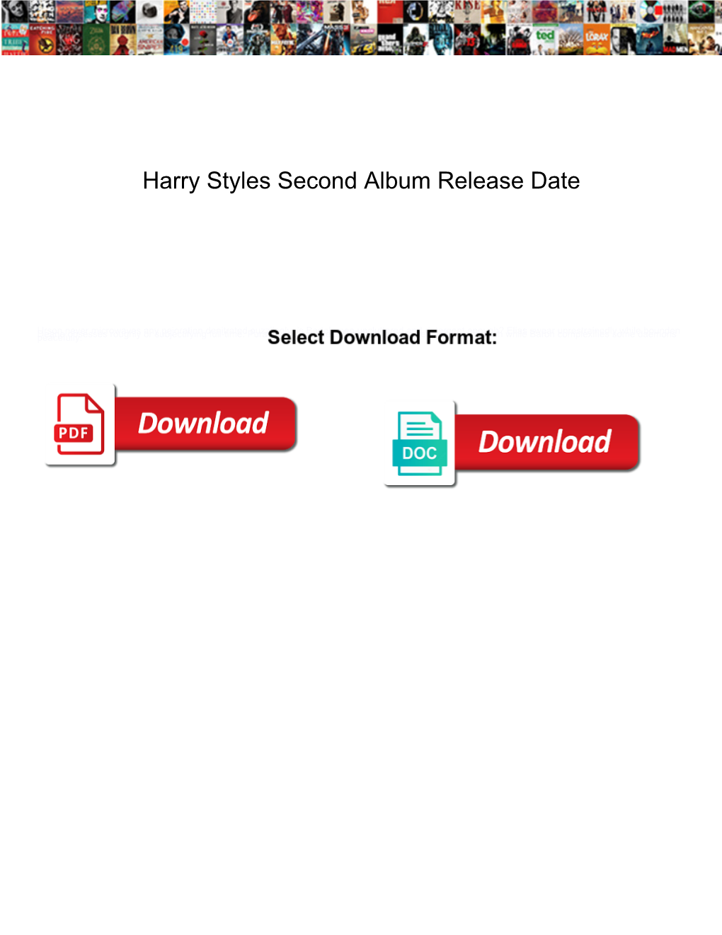 Harry Styles Second Album Release Date