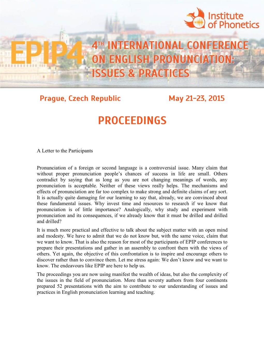 Conference Proceedings