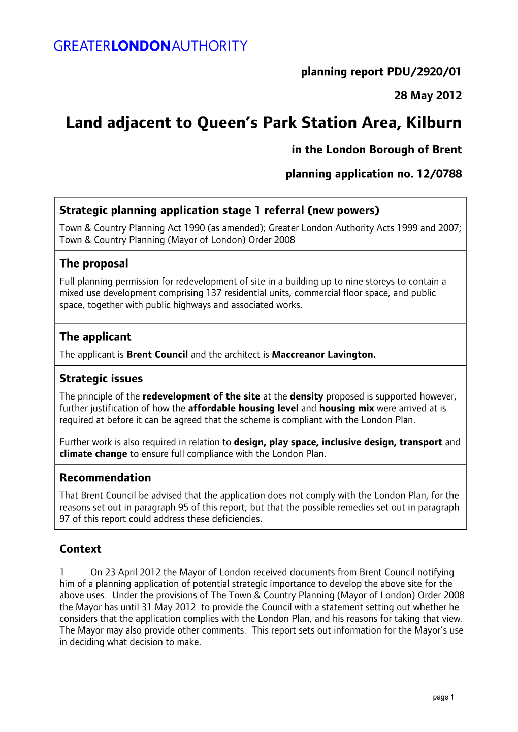 Land Adjacent to Queen's Park Station Area, Kilburn