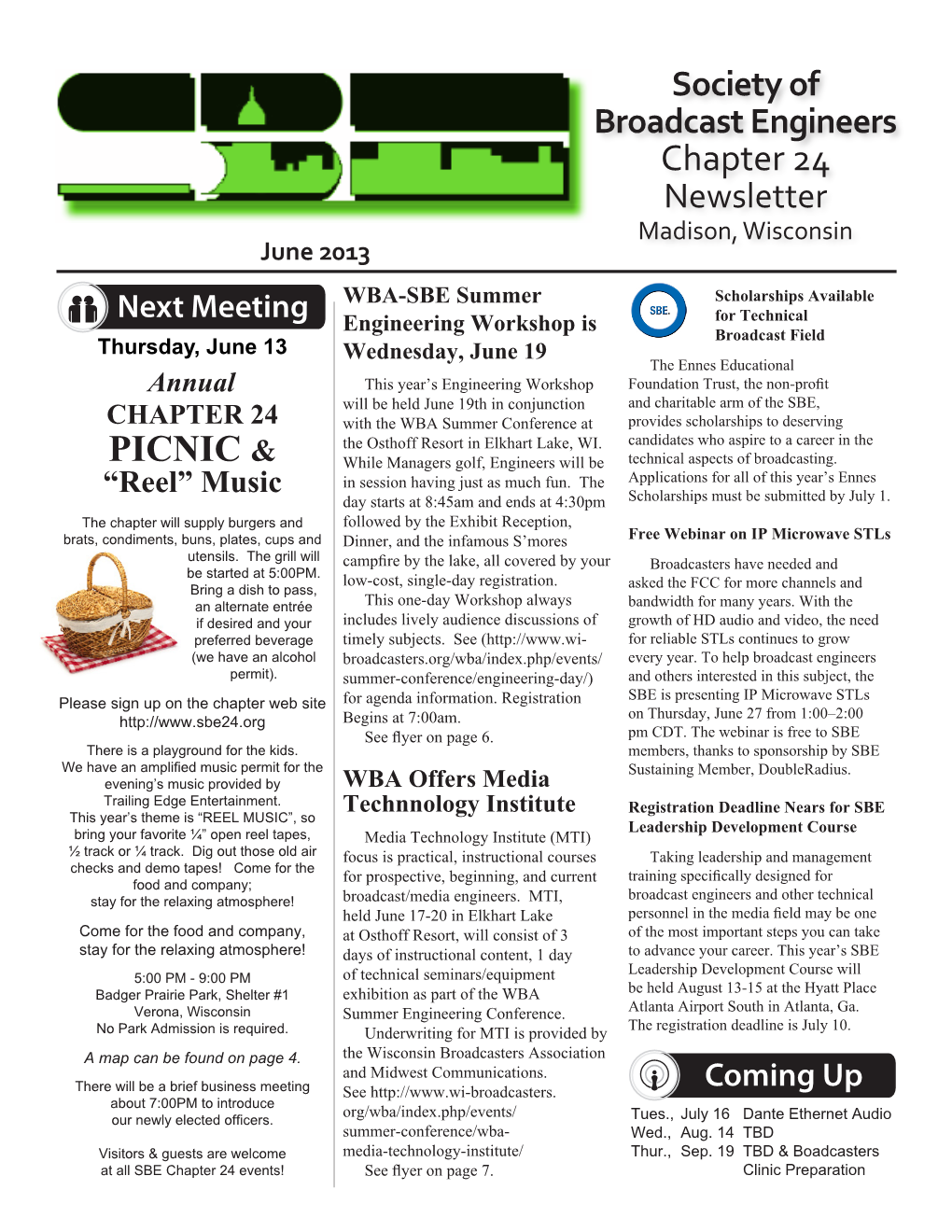 June 2013 Newsletter