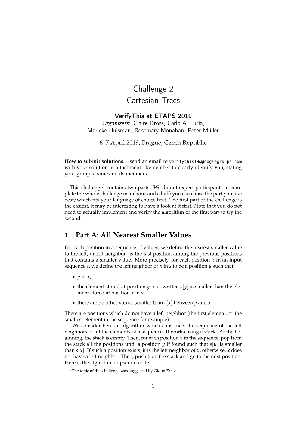 Challenge 2 Cartesian Trees