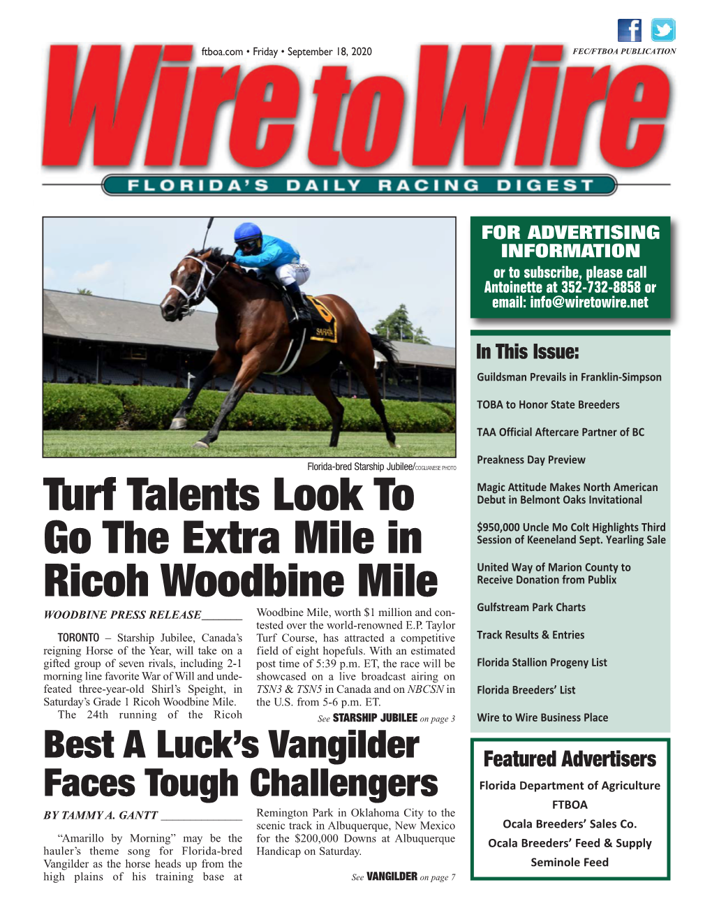 Turf Talents Look to Go the Extra Mile in Ricoh Woodbine Mile