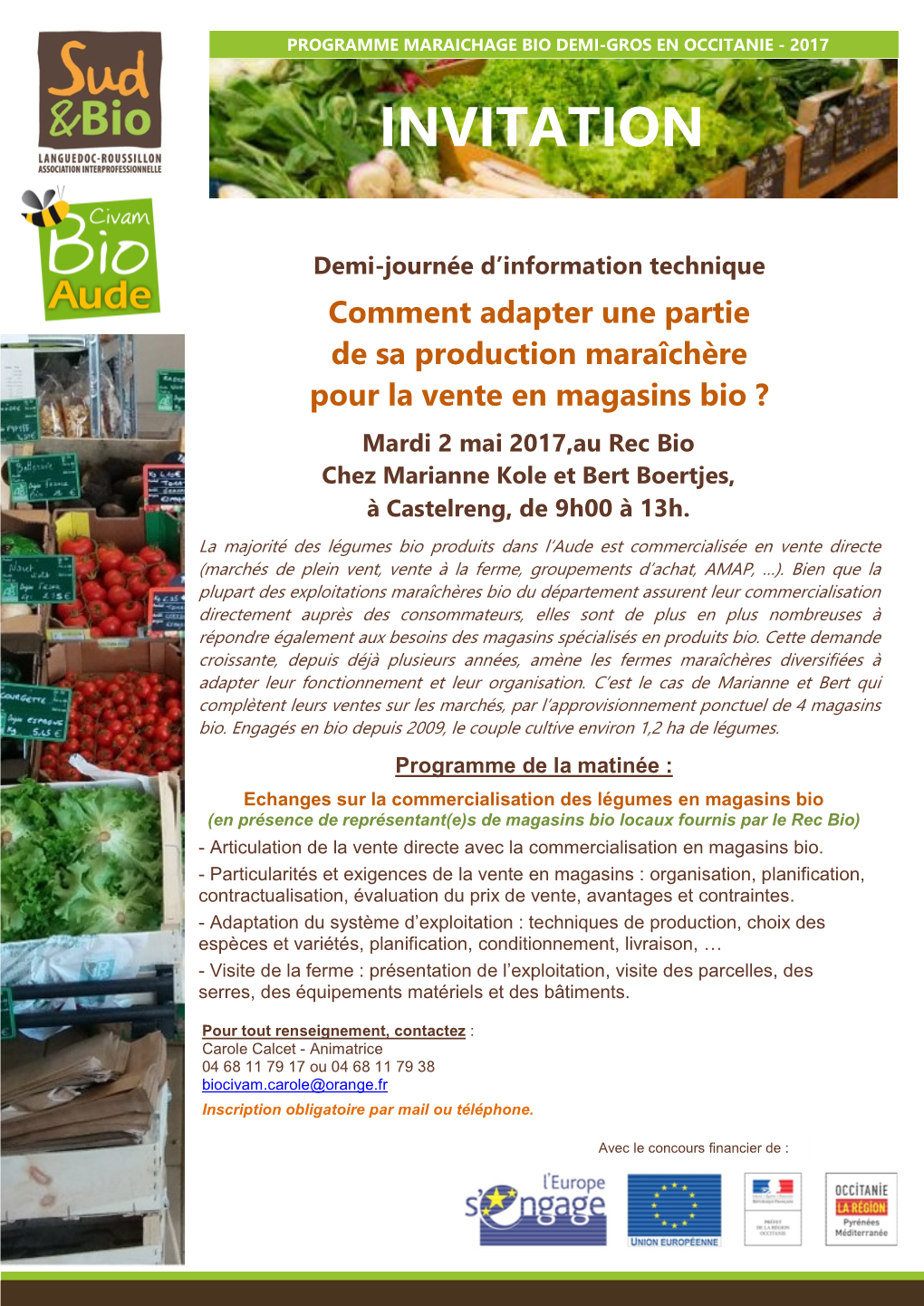 Matinée Vente En Magasins Bio Produits