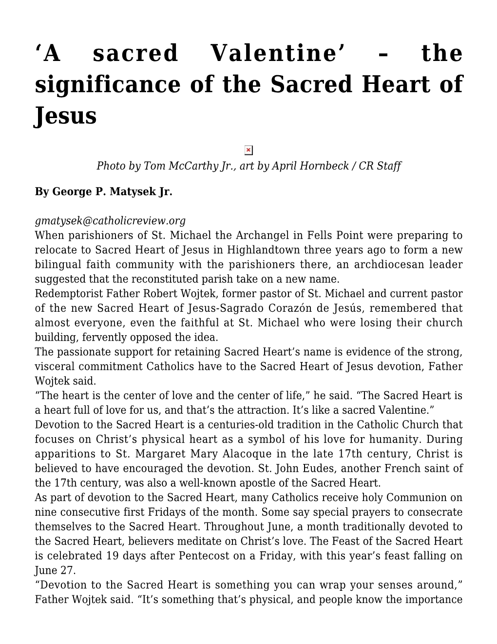 The Significance of the Sacred Heart of Jesus