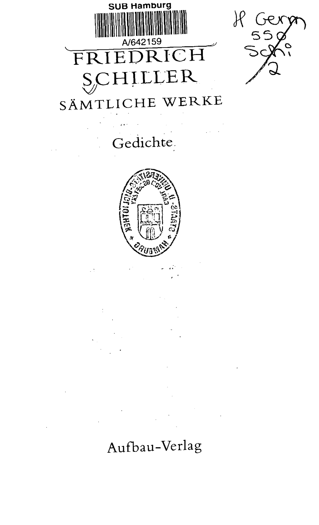 FRIEDRICH SCHILLER \Y SÄMTLICHE WERKE