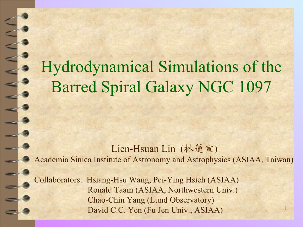 Hydrodynamical Simulations of the Barred Spiral Galaxy NGC 1097