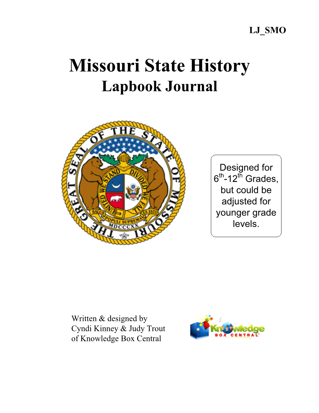Missouri State History Lapbook Journal