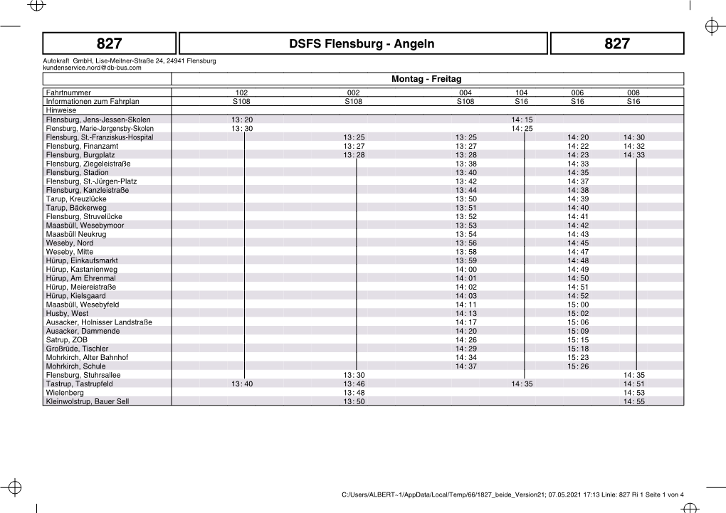 827 DSFS Flensburg