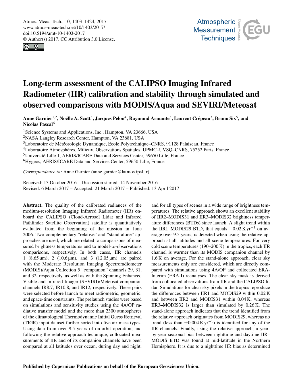 Long-Term Assessment of the CALIPSO Imaging Infrared Radiometer (IIR) Calibration and Stability Through Simulated and Observed C