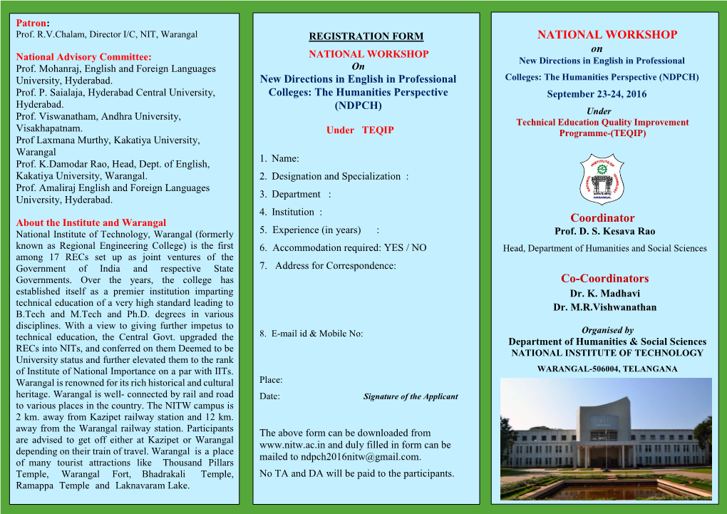 National Workshop