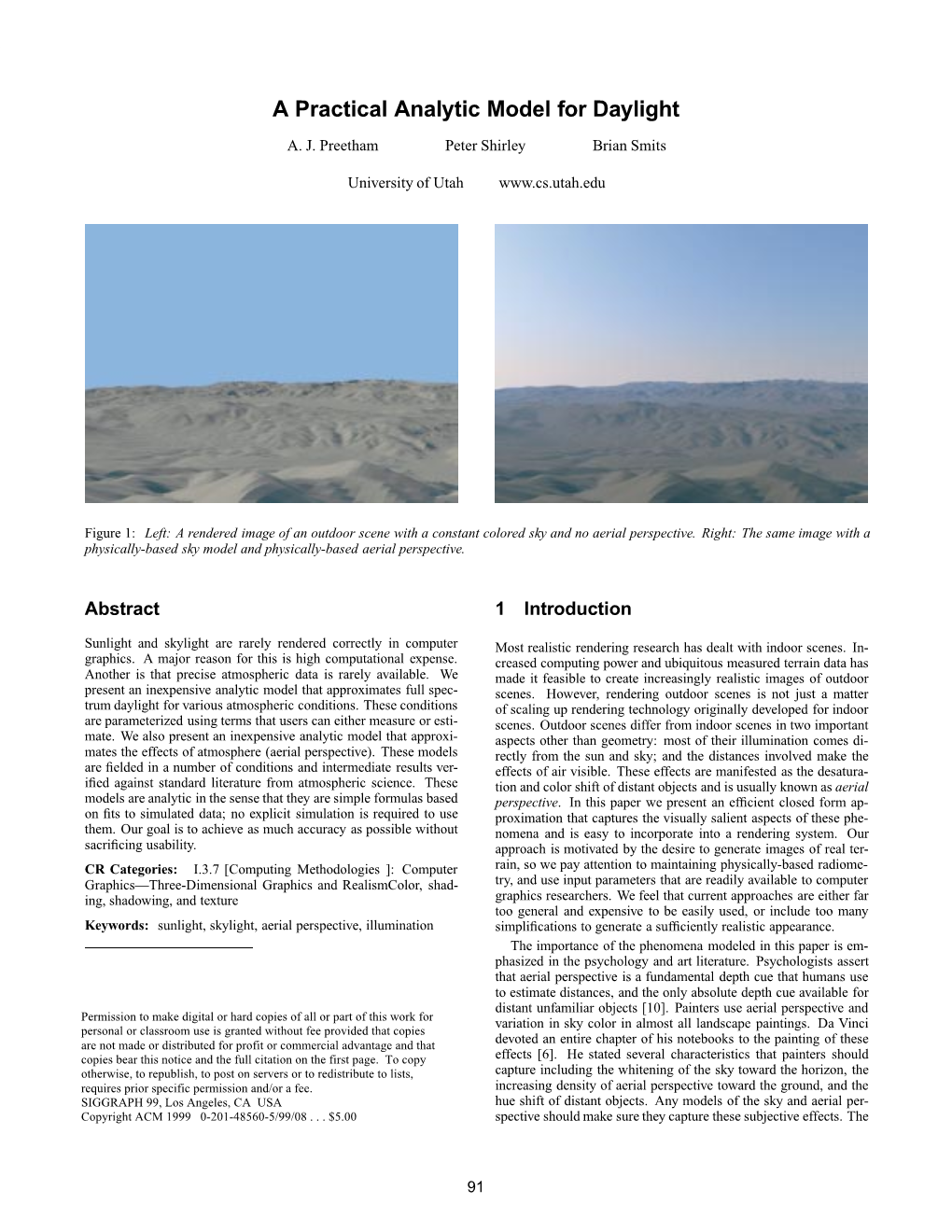 A Practical Analytic Model for Daylight