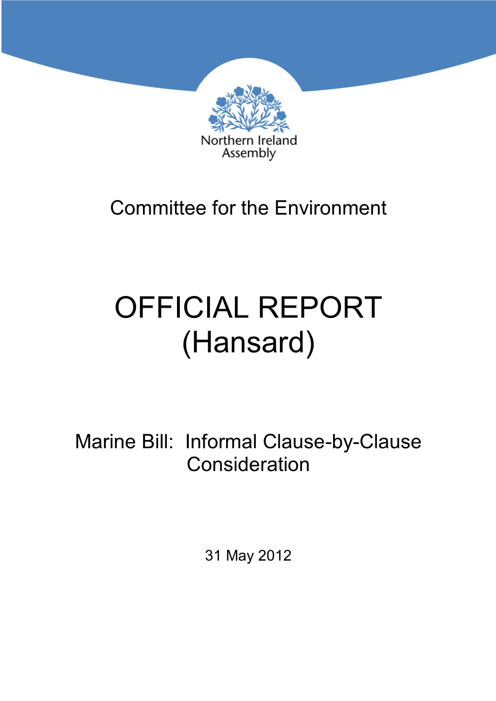 OFFICIAL REPORT (Hansard)