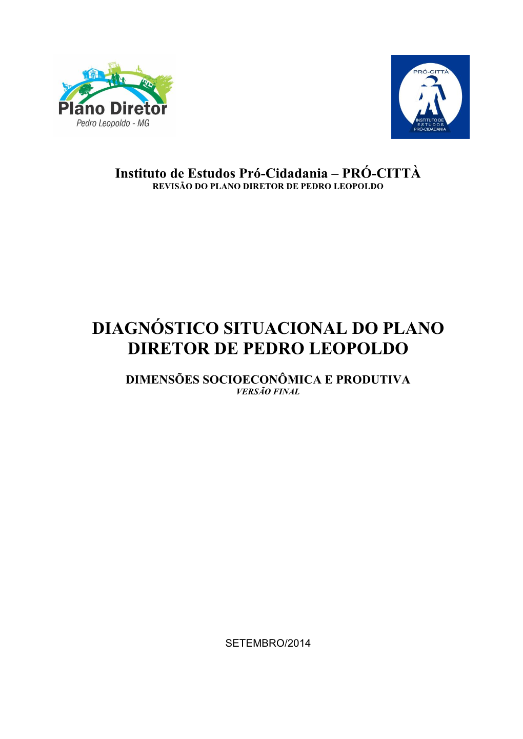 Diagnóstico Situacional Do Plano Diretor De Pedro Leopoldo