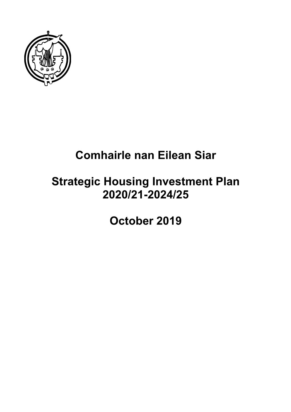 Comhairle Nan Eilean Siar Strategic Housing Investment Plan 2020/21