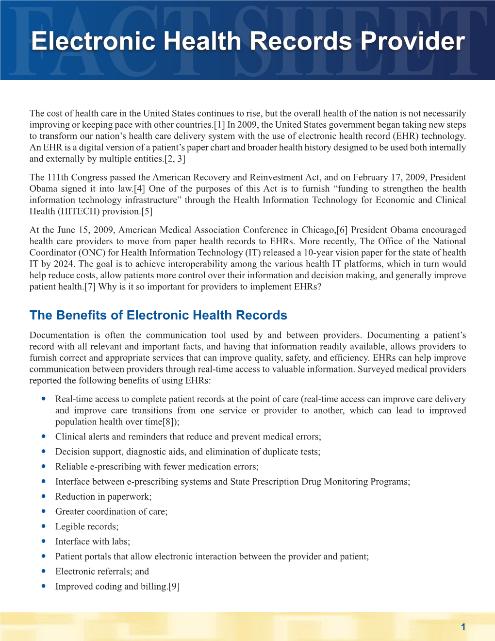 Electronic Health Records Provider