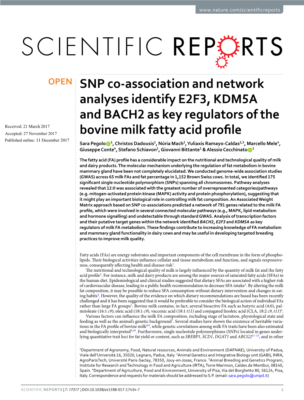 SNP Co-Association and Network Analyses Identify E2F3, KDM5A And