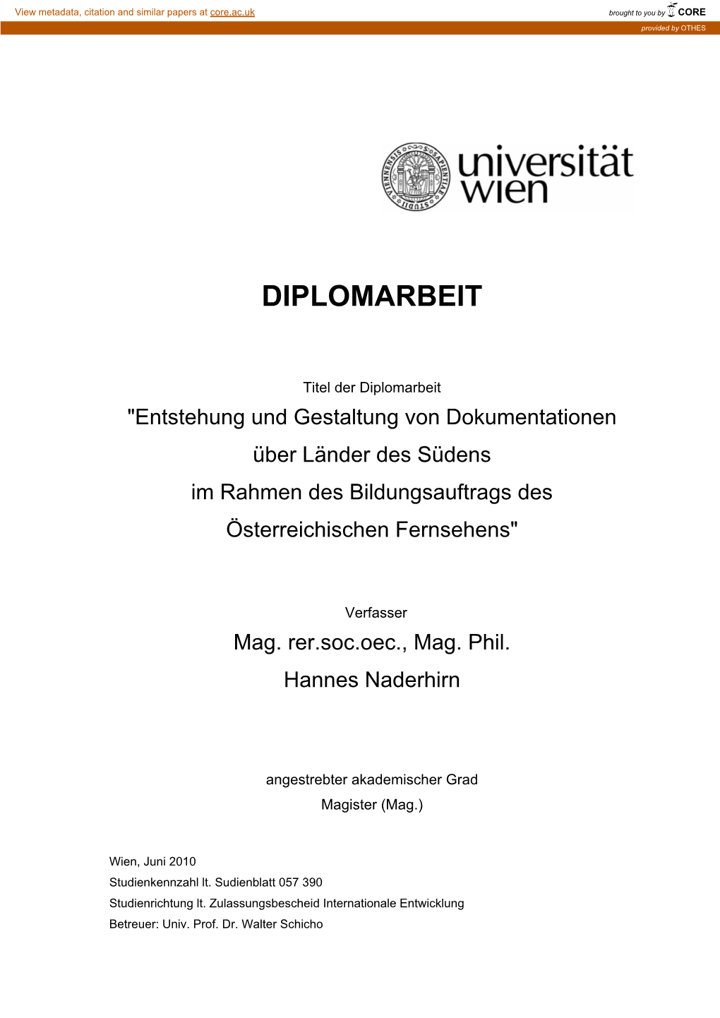 Diplomarbeit