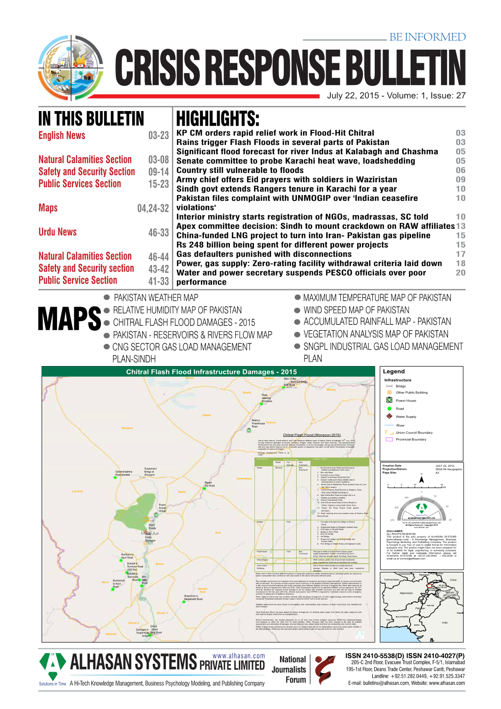 Crisis Response Bulletin