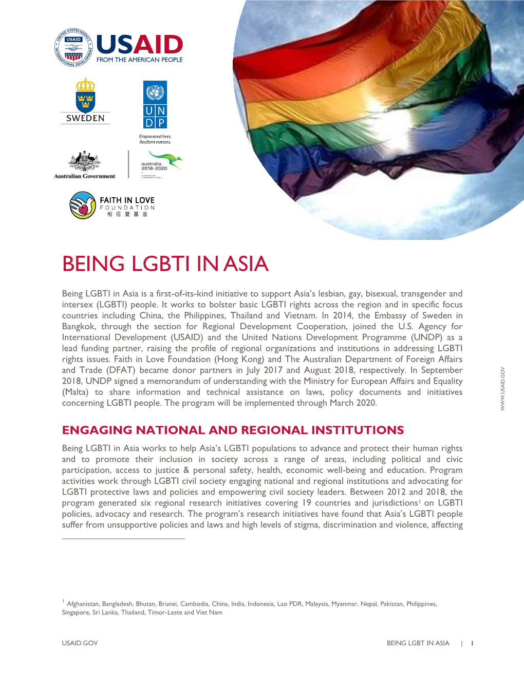 Fact Sheet: Being LGBTI in Asia