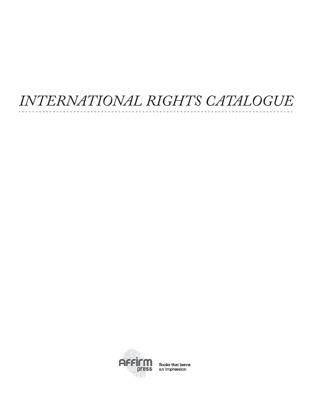 International Rights Catalogue