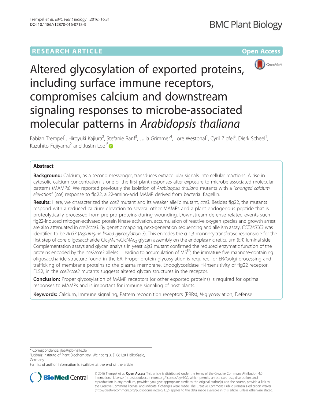 Altered Glycosylation of Exported Proteins