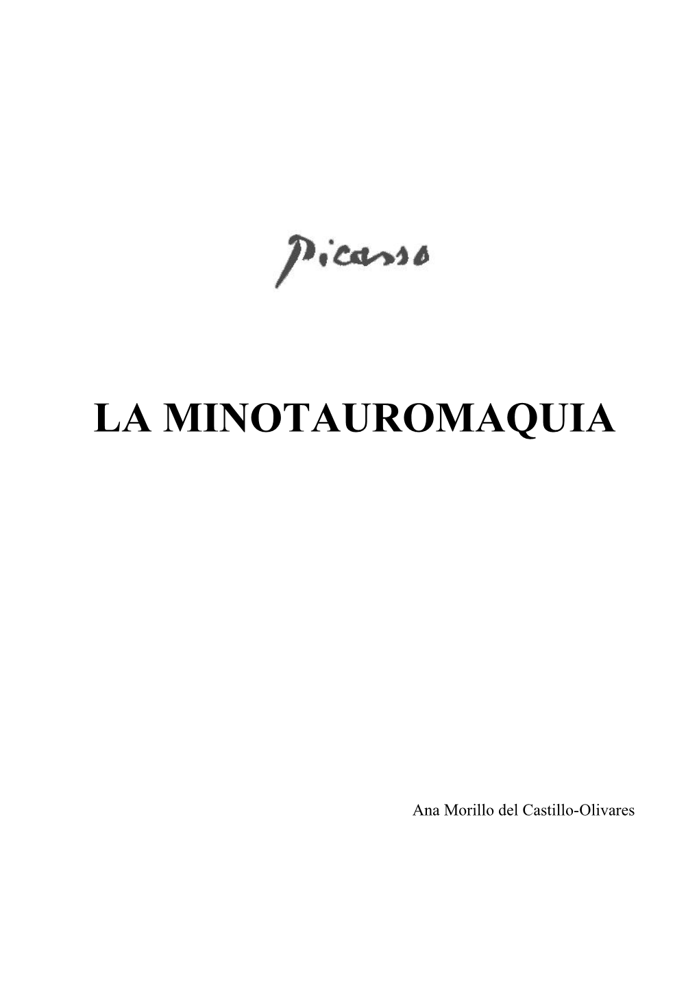 La Minotauromaquia En