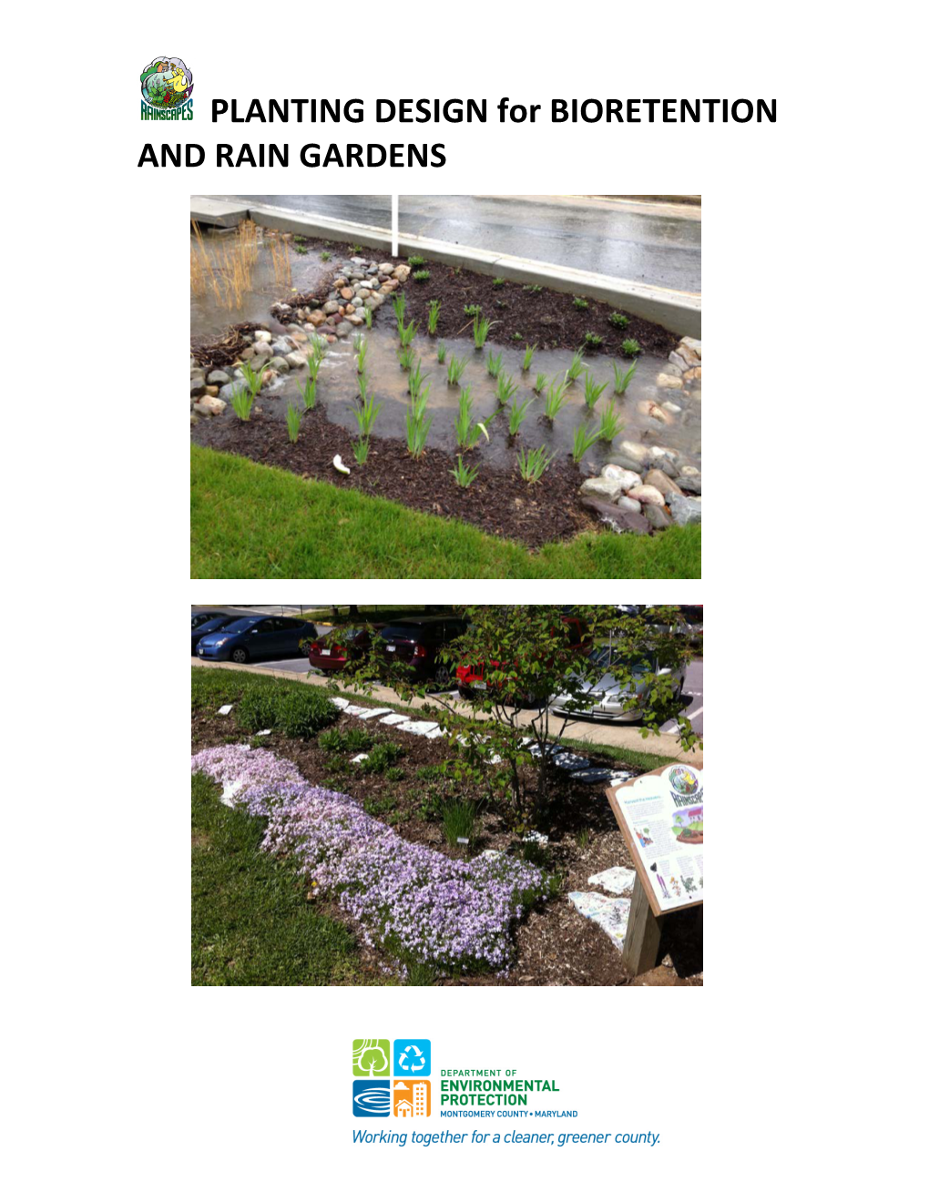 PLANTING DESIGN for BIORETENTION and RAIN GARDENS