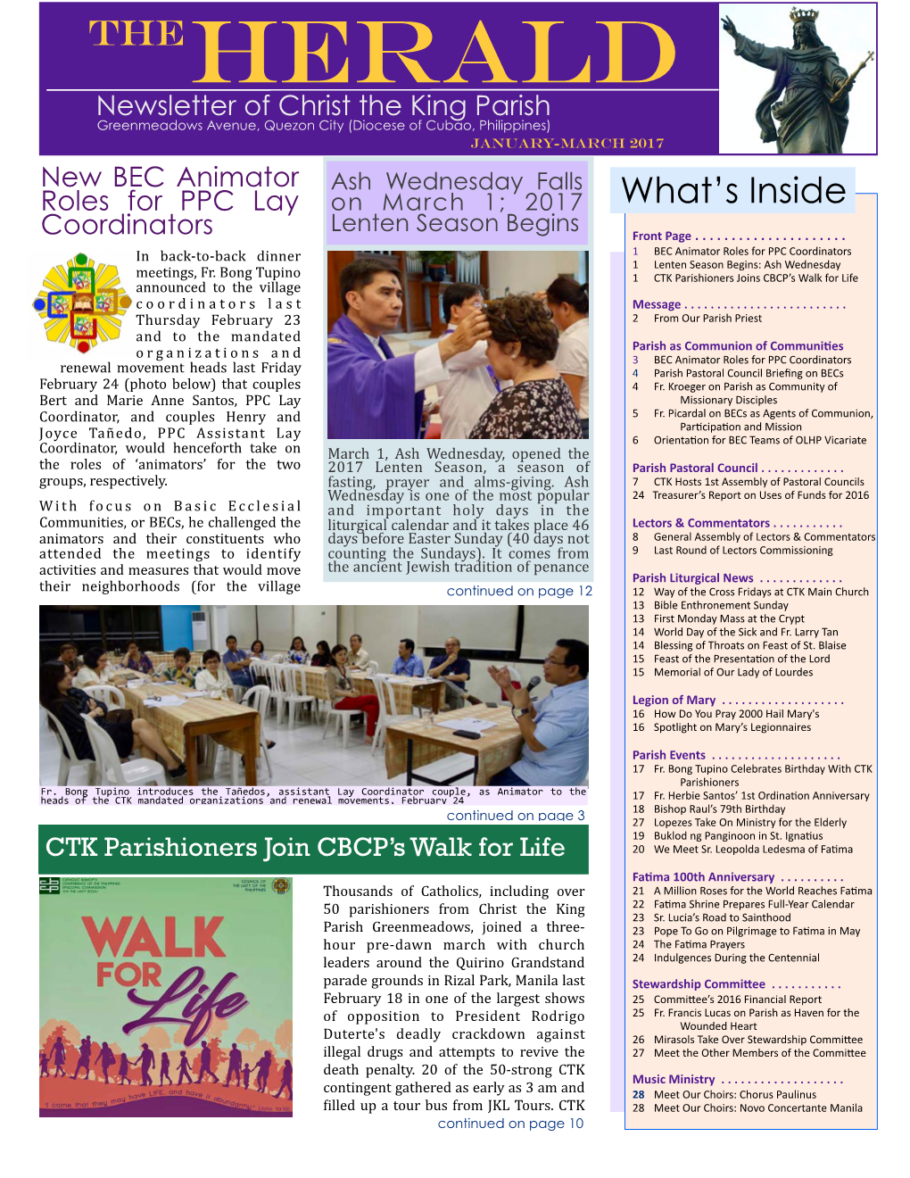 CTK Parish Newsletter 2017-1.Pages