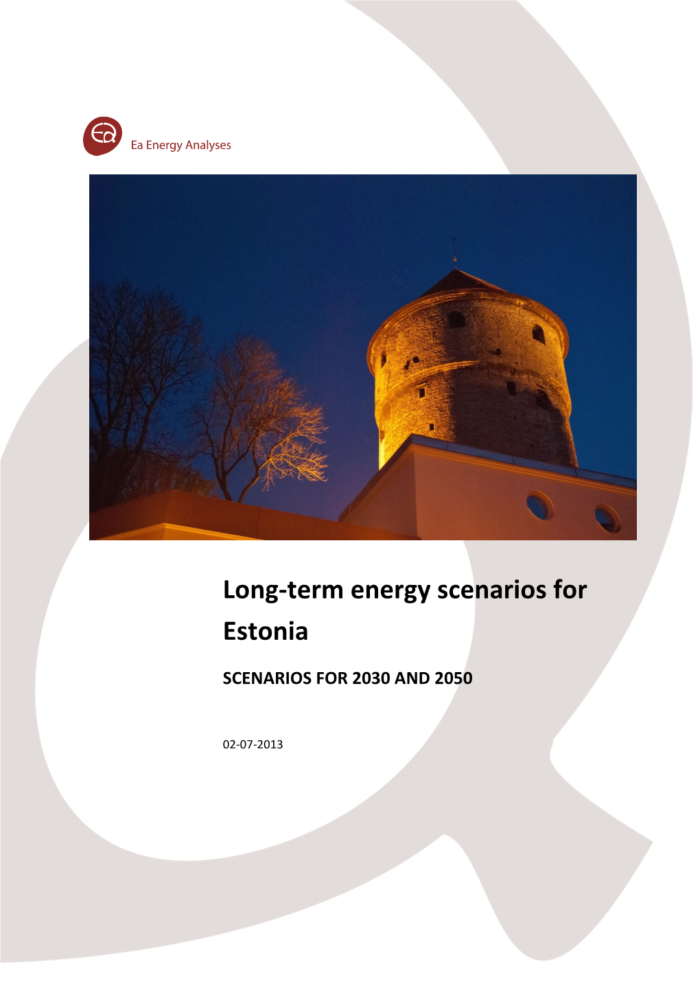 Long-Term Energy Scenarios for Estonia