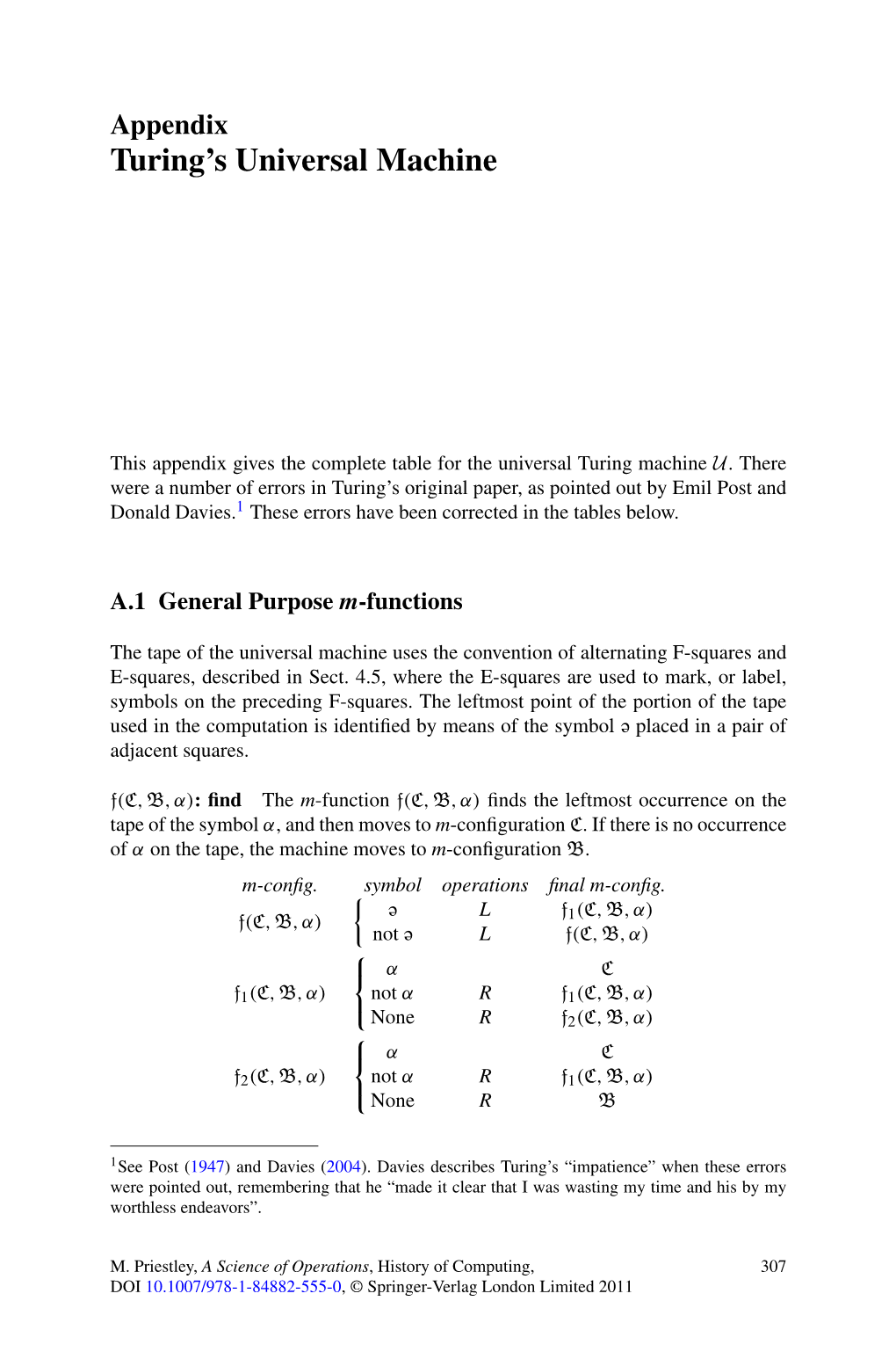 Turing's Universal Machine