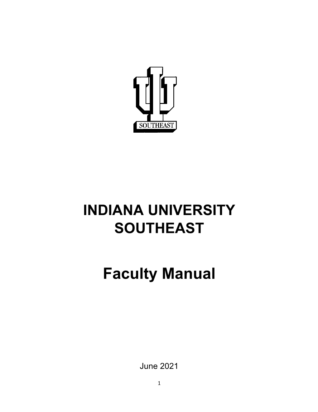 Faculty Manual