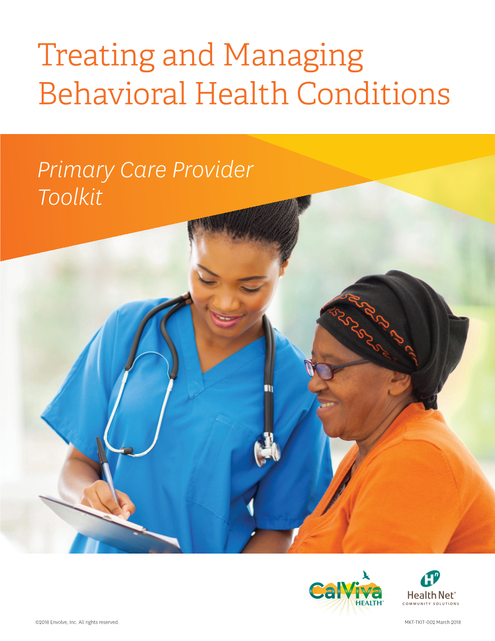 Treating and Managing Behavioral Health Conditions Toolkit