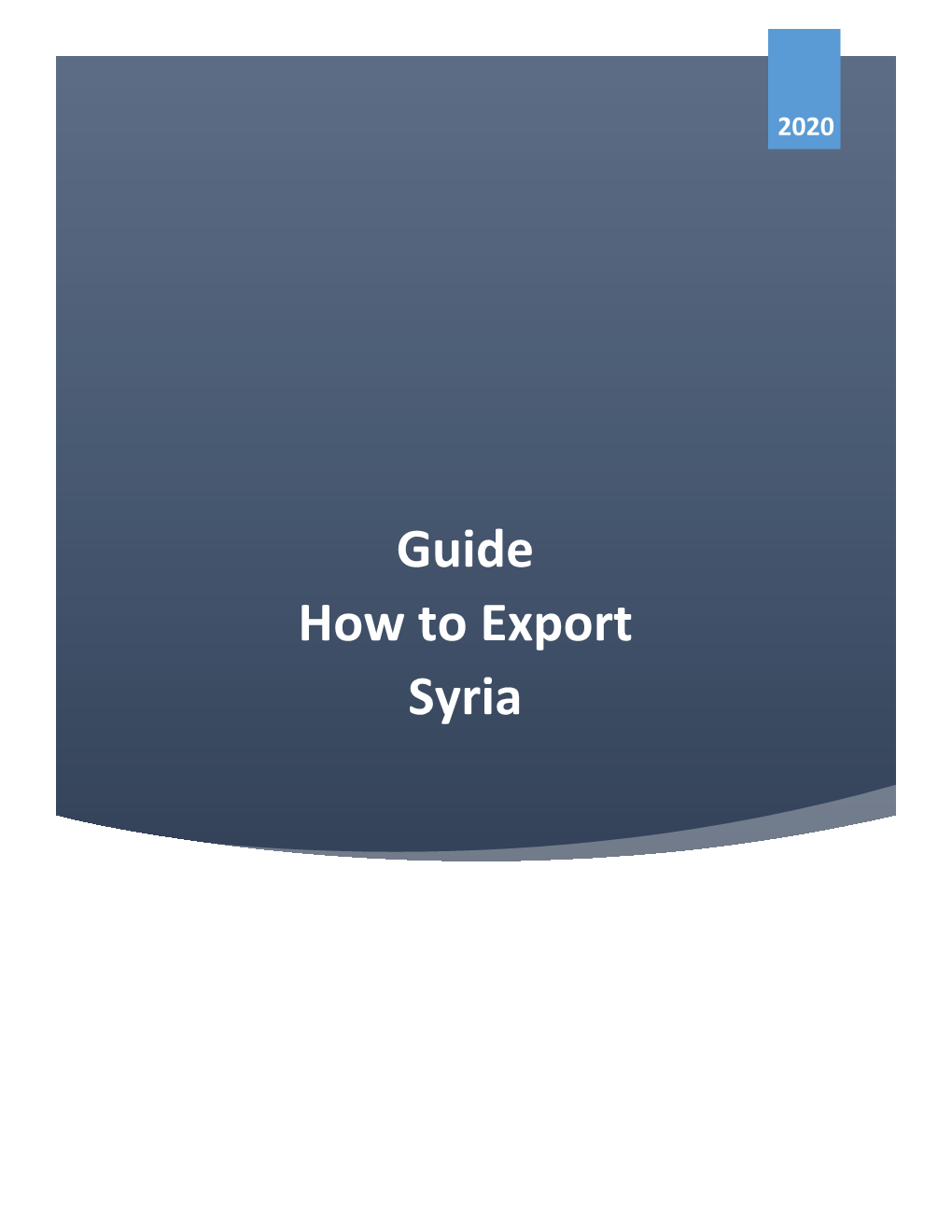 Guide How to Export Syria