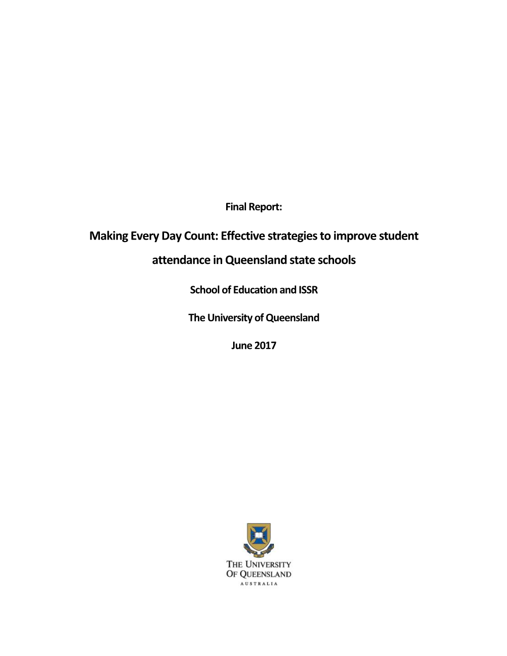 Effective Strategies to Improve Student Attendance in Queensland State Schools