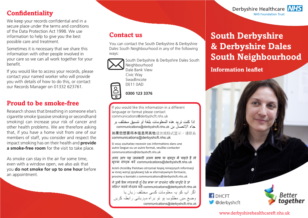 South Derbyshire & Derbyshire Dales South Neighbourhood