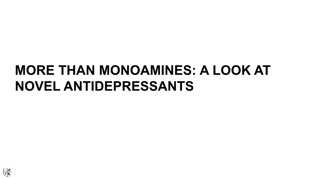 Ketamine) • Improve Response and Remission Rates