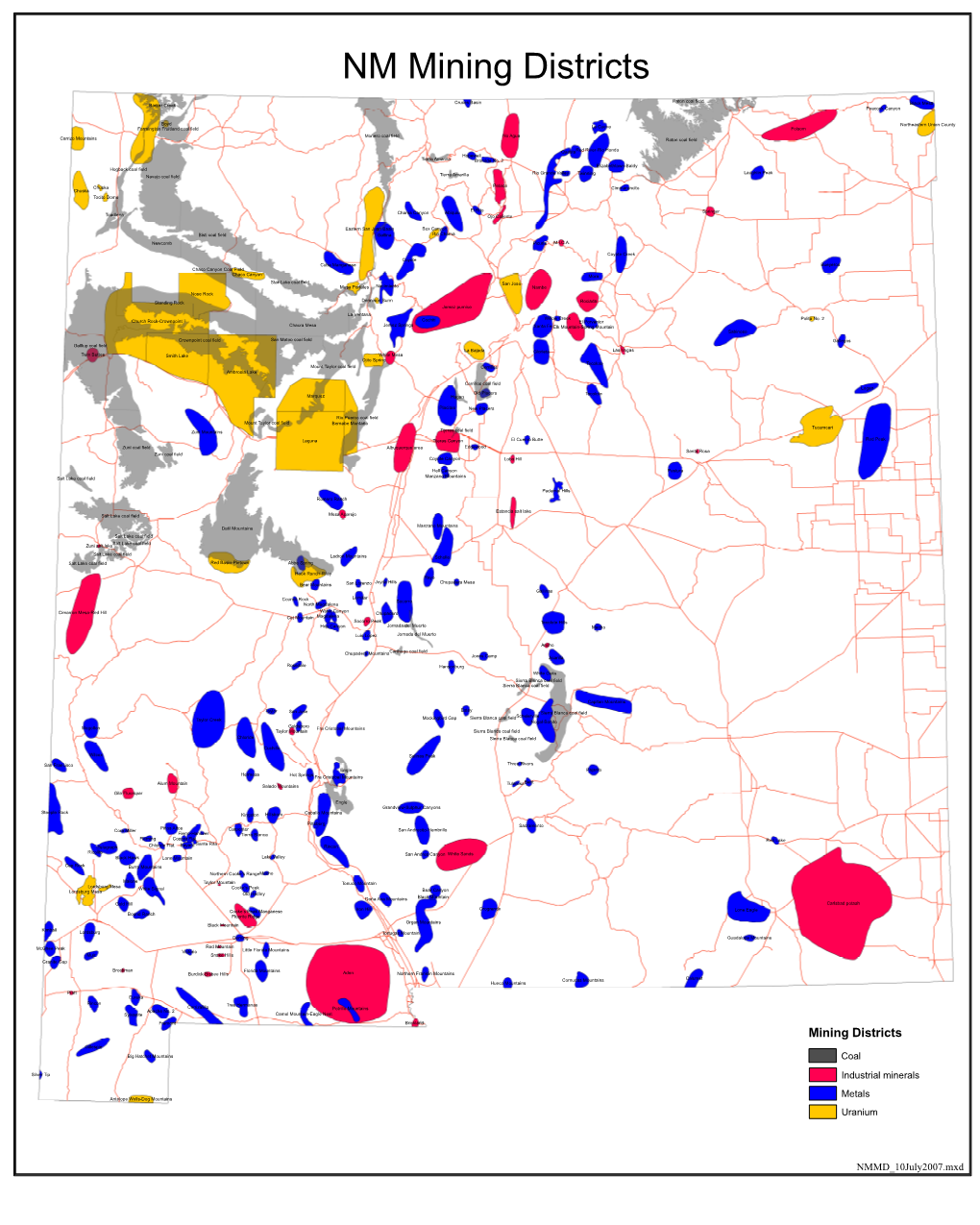 Mining Districts in New Mexico