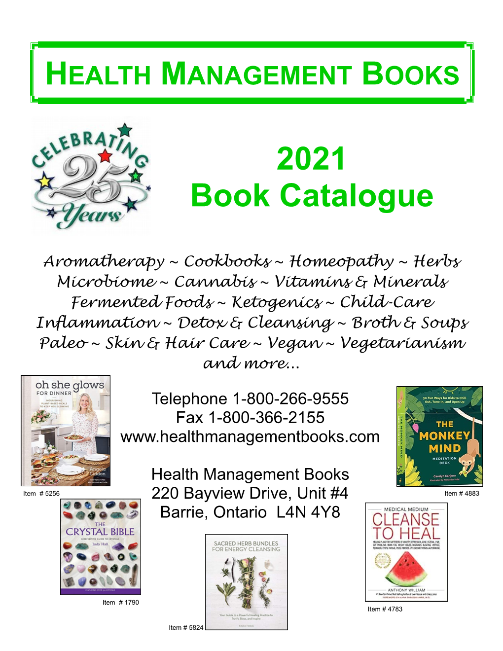 2021 Book Catalogue