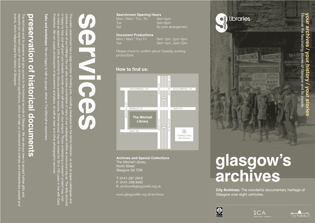 Glasgow City Archives Leaflet