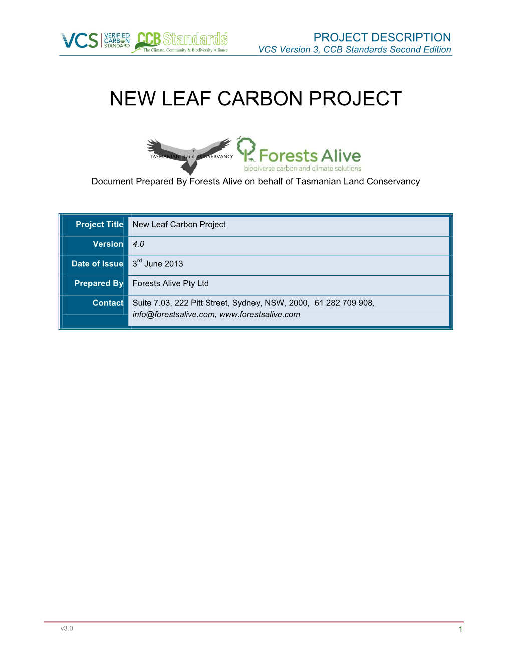 New Leaf Carbon Project