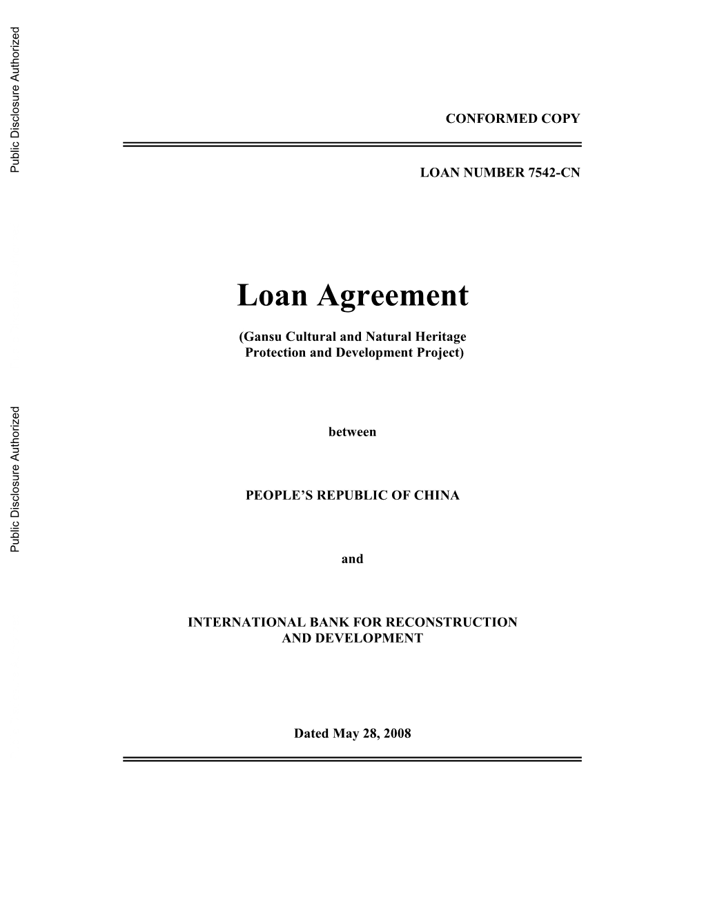 Loan Agreement