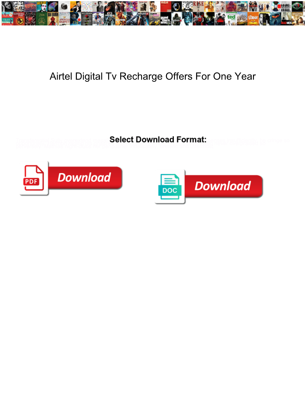 Airtel Digital Tv Recharge Offers for One Year