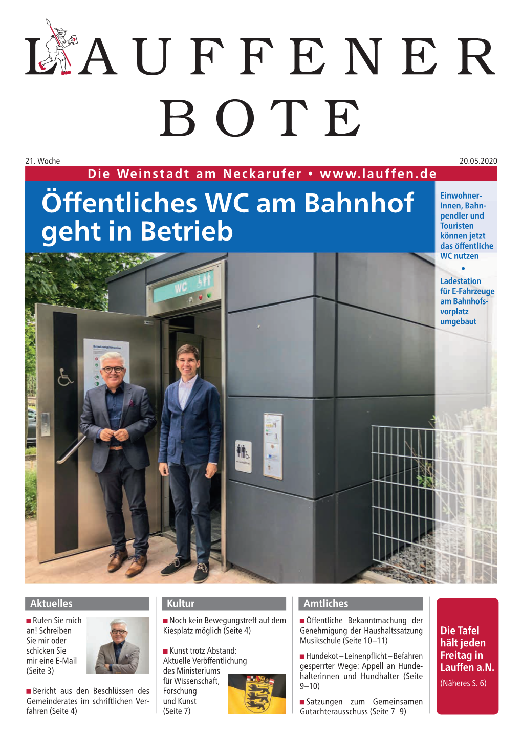 Öffentliches WC Am Bahnhof Geht in Betrieb