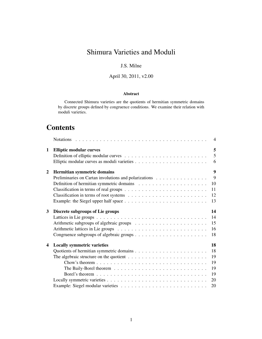 Shimura Varieties and Moduli