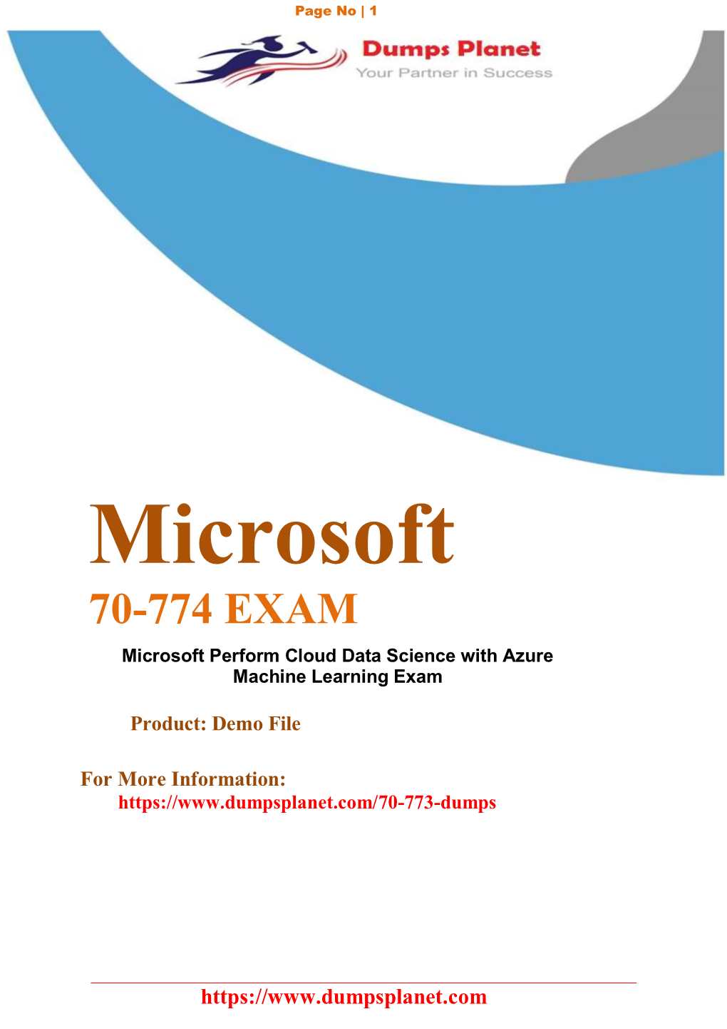 70-774 EXAM Microsoft Perform Cloud Data Science with Azure Machine Learning Exam