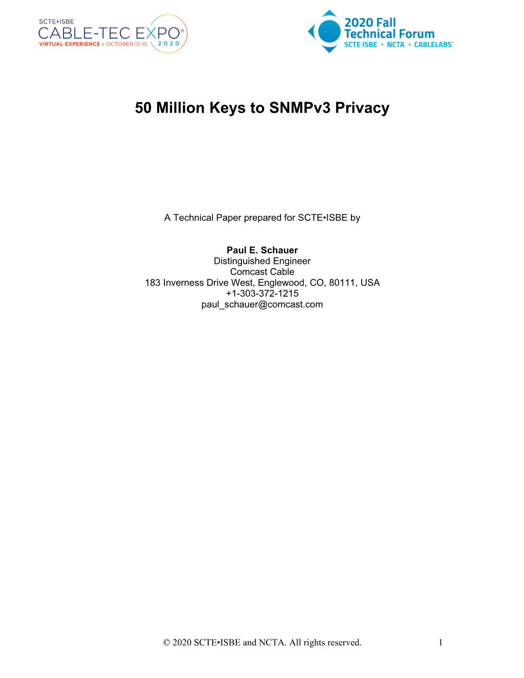 50 Million Keys to Snmpv3 Privacy